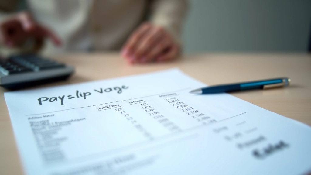 Účtenkový doklad nebo výplatní páska s vyznačením jednotlivých položek výpočtu